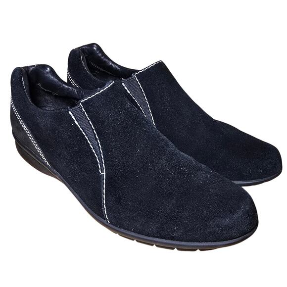 Cole Haan Shoes - Cole Haan Women's BLACK SUEDE Water Proof Slip On Comfort Loafers Sz 7 B